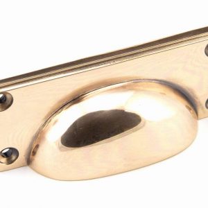 From the Anvil Polished Bronze Art Deco Drawer Pull - 45404