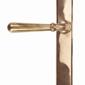 From the Anvil Polished Bronze Newbury Slimline Lever Latch Set - 45432