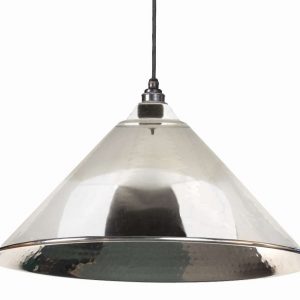 From the Anvil Hammered Nickel Hockley Pendant - 45433