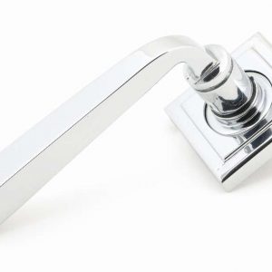 From the Anvil Polished Chrome Avon Round Lever on Rose Set (Square) - 45618