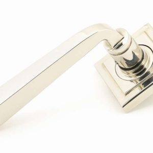 From the Anvil Polished Nickel Avon Round Lever on Rose Set (Square) - 45622
