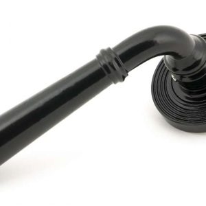 From the Anvil Black Regency Lever on Rose Set (Beehive) - 45637