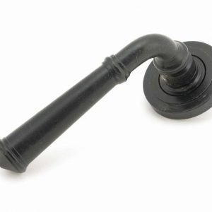 From the Anvil External Beeswax Regency Lever on Rose Set (Art Deco) - 45640