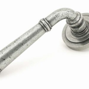 From the Anvil Pewter Regency Lever on Rose Set (Art Deco) - 45644