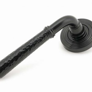 From the Anvil Black Hammered Newbury Lever on Rose Set (Beehive) - 45649