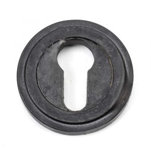 From the Anvil External Beeswax Round Euro Escutcheon (Art Deco) - 45724