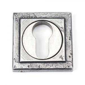 From the Anvil Pewter Round Euro Escutcheon (Square) - 45730
