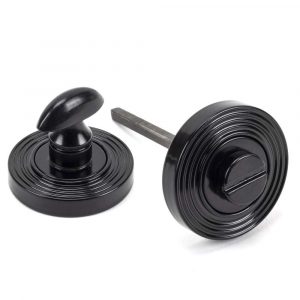 From the Anvil Black Round Thumbturn Set (Beehive) - 45745