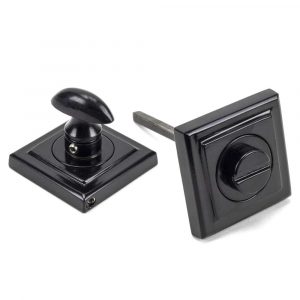 From the Anvil Black Round Thumbturn Set (Square) - 45746