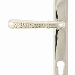 From the Anvil Polished Nickel Hammered Newbury Slimline Espag. Lock Set - 45771