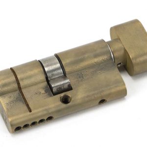 From the Anvil Aged Brass 30/30 5pin Euro Cylinder/Thumbturn - 45843