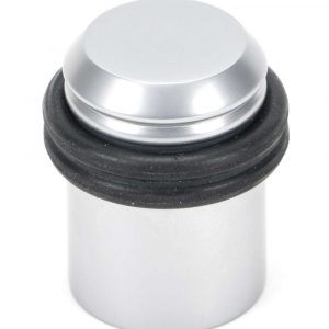 From the Anvil Satin Chrome Floor Mounted Door Stop - 45909