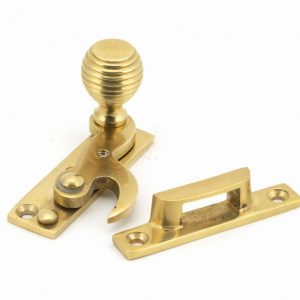 From the Anvil Polished Brass Beehive Sash Hook Fastener - 45935