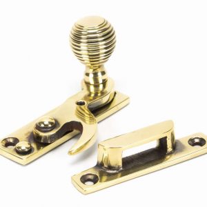 From the Anvil Aged Brass Beehive Sash Hook Fastener - 45936