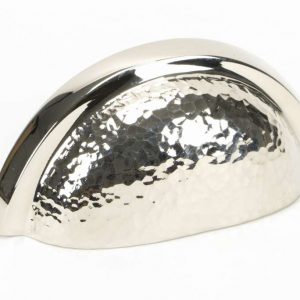 From the Anvil Polished Nickel Hammered Regency Concealed Drawer Pull - 46042