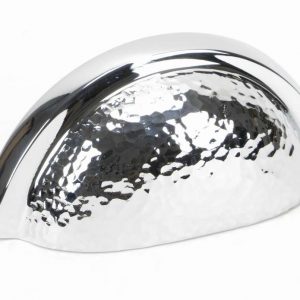 From the Anvil Polished Chrome Hammered Regency Concealed Drawer Pull - 46043