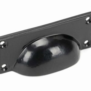 From the Anvil Black Art Deco Drawer Pull - 46135