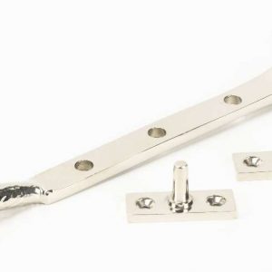 From the Anvil Polished Nickel 8" Hammered Newbury Stay - 46150