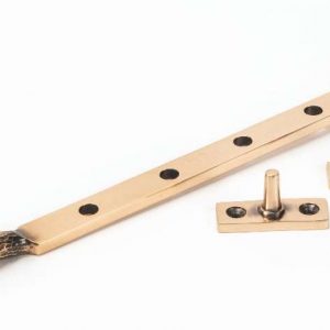 From the Anvil Polished Bronze 10" Hammered Newbury Stay - 46157