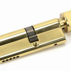 From the Anvil Lacquered Brass 35T/45 5pin Euro Cylinder/Thumbturn - 46260