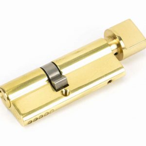From the Anvil Lacquered Brass 35/45T 5pin Euro Cylinder/Thumbturn - 46263