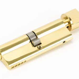 From the Anvil Lacquered Brass 45/45 5pin Euro Cylinder/Thumbturn - 46266