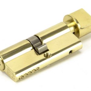 From the Anvil Lacquered Brass 35/35 5pin Euro Cylinder/Thumbturn KA - 46272