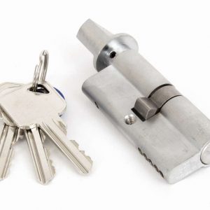 From the Anvil Satin Chrome 35/35 5pin Euro Cylinder/Thumbturn KA - 46274