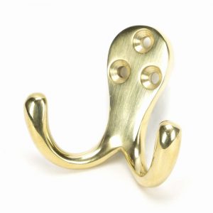 From the Anvil Polished Brass Celtic Double Robe Hook - 46301