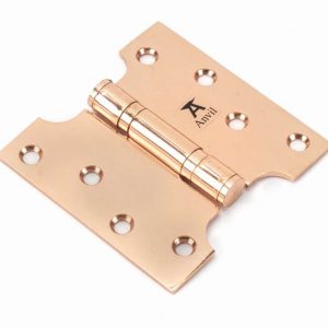 From the Anvil Polished Bronze 4" x 2" x 4"  Parliament Hinge (pair) ss - 46522