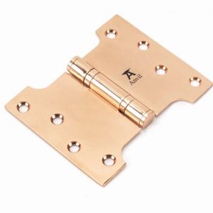 From the Anvil Polished Bronze 4" x 3" x 5"  Parliament Hinge (pair) ss - 46523