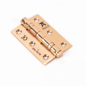 From the Anvil Polished Bronze 3" Ball Bearing Butt Hinge (pair) ss - 46525