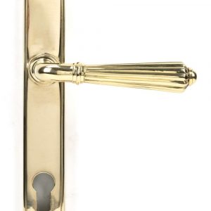From the Anvil Polished Brass Hinton Slimline Lever Espag. Lock Set - 46547