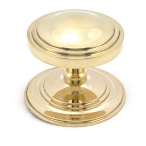From the Anvil Polished Brass Art Deco Centre Door Knob - 46553