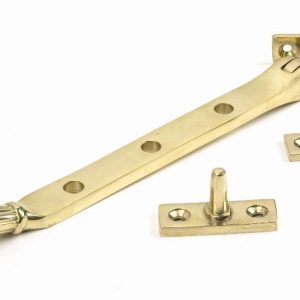From the Anvil Polished Brass 8" Hinton Stay - 46703