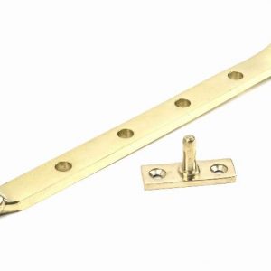 From the Anvil Polished Brass 10" Hinton Stay - 46704