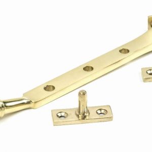 From the Anvil Polished Brass 8" Reeded Stay - 46706