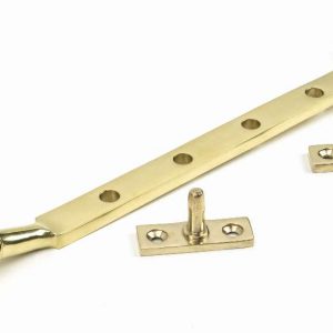 From the Anvil Polished Brass 10" Reeded Stay - 46707