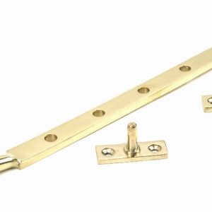 From the Anvil Polished Brass 12" Reeded Stay - 46708