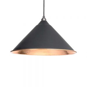 From the Anvil Black Hammered Copper Hockley Pendant - 49503B