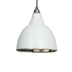 From the Anvil Light Grey Smooth Nickel Brindley Pendant - 49504LG