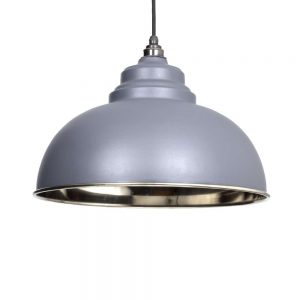 From the Anvil Dark Grey Smooth Nickel Harborne Pendant - 49505DG