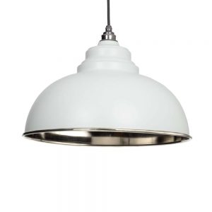 From the Anvil Light Grey Smooth Nickel Harborne Pendant - 49505LG
