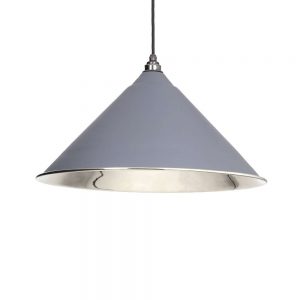 From the Anvil Dark Grey Smooth Nickel Hockley Pendant - 49506DG