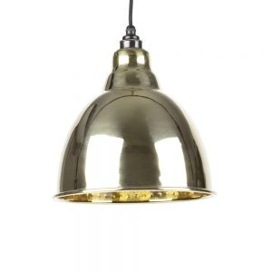 From the Anvil Hammered Brass Brindley Pendant - 49517