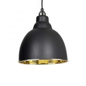 From the Anvil Black Smooth Brass Brindley Pendant - 49518B