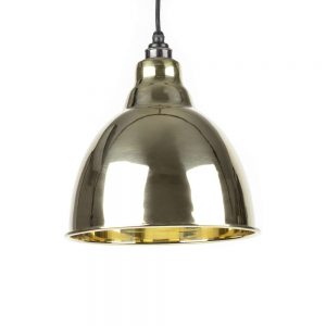 From the Anvil Smooth Brass Brindley Pendant - 49518