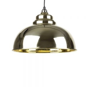 From the Anvil Hammered Brass Harborne Pendant - 49521