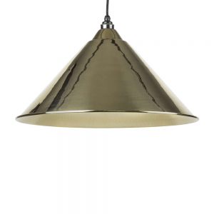 From the Anvil Hammered Brass Hockley Pendant - 49523