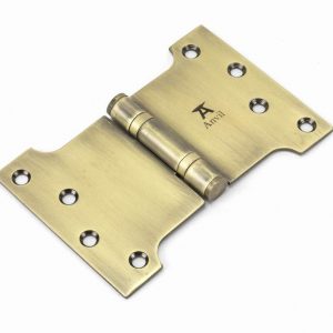From the Anvil Aged Brass 4" x 4" x 6"  Parliament Hinge (pair) ss - 49553